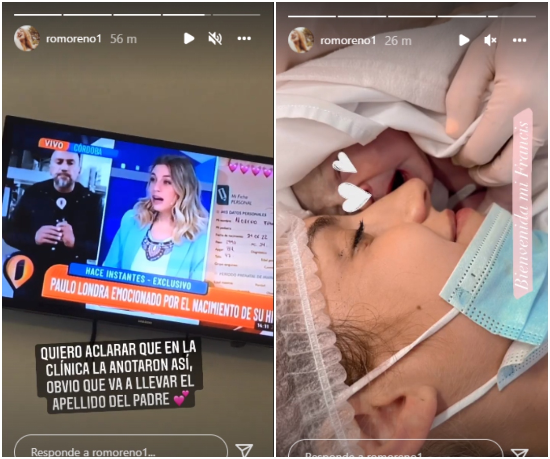 Los posteos de Rocío tras el nacimiento de su hija