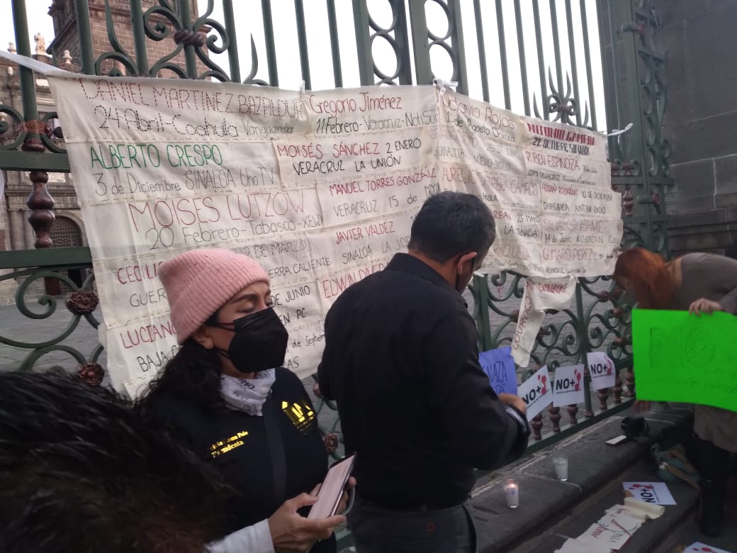 "No más periodistas asesinados", la consigna que se replicó en Puebla (Foto: Twitter/@PoderNoticiaPue)