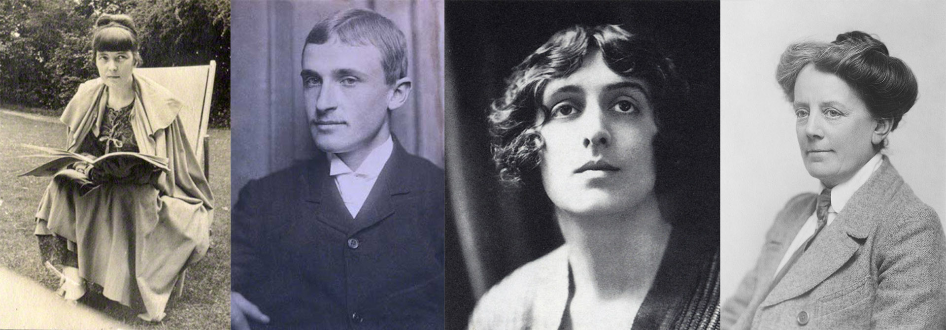 Katherine Mansfield, Logan Pearsall Smith, Vita Sackville West y Ethel Smyth