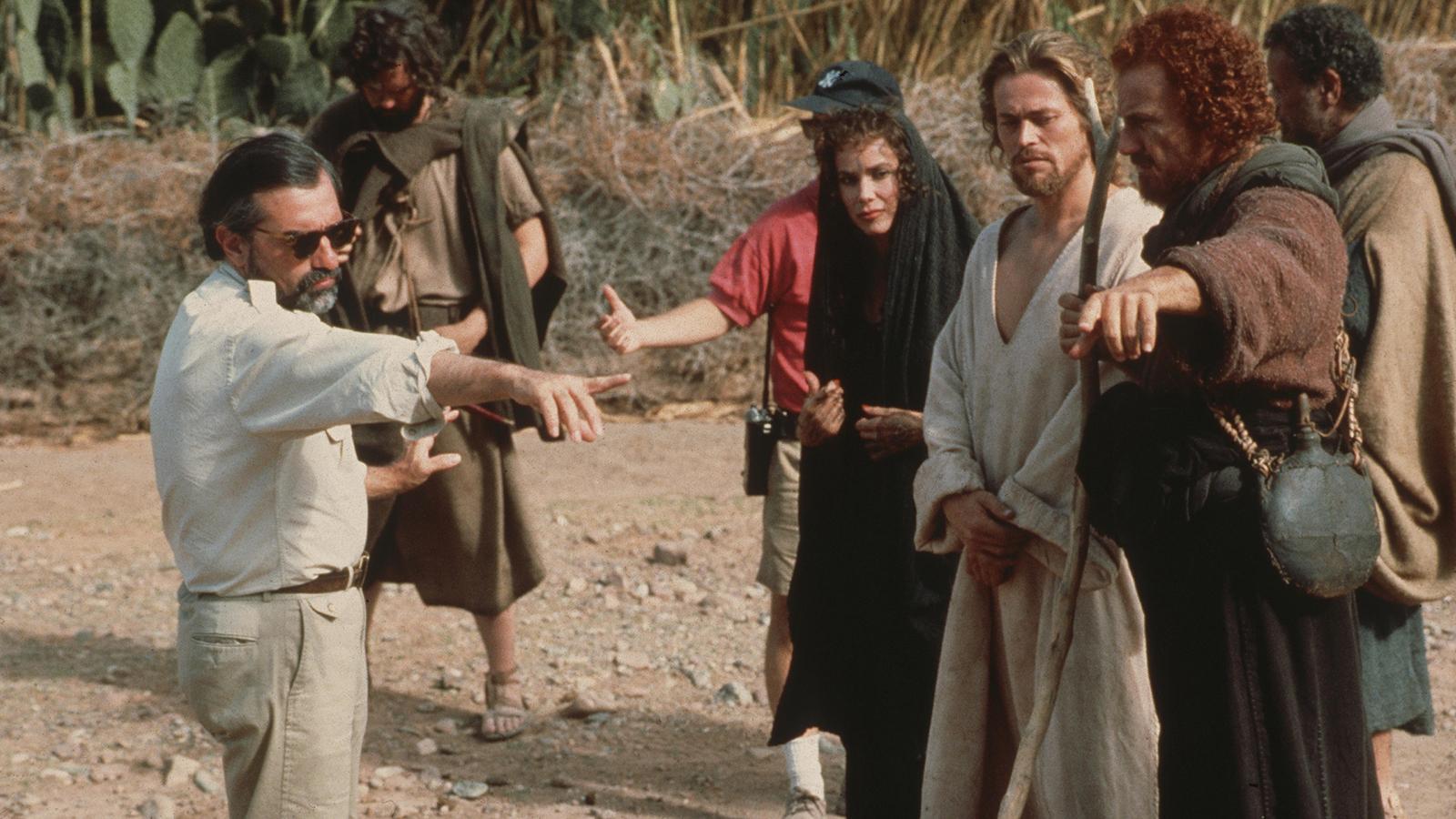 Scorsese, filmando "La última tentación de Cristo"