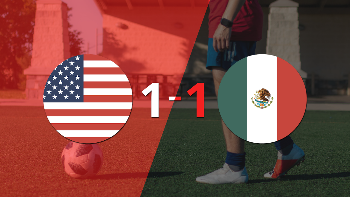 Estados Unidos y México igualaron 1 a 1