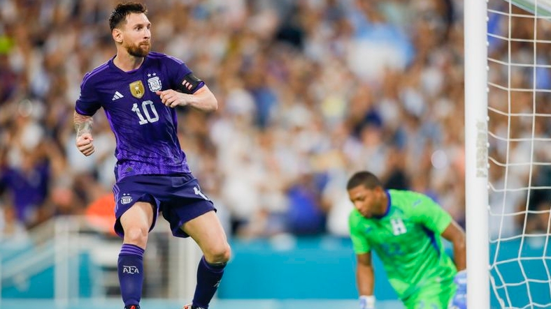 Lionel Messi jugó en septiembre del 2022 un amistoso ante Honduras en el Estadio Hard Rock de Miami (Foto: Reuters)
