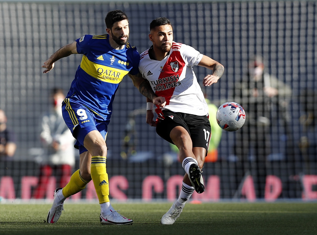 Paulo Díaz en el último superclásico que disputaron River y Boca (REUTERS/Agustin Marcarian)