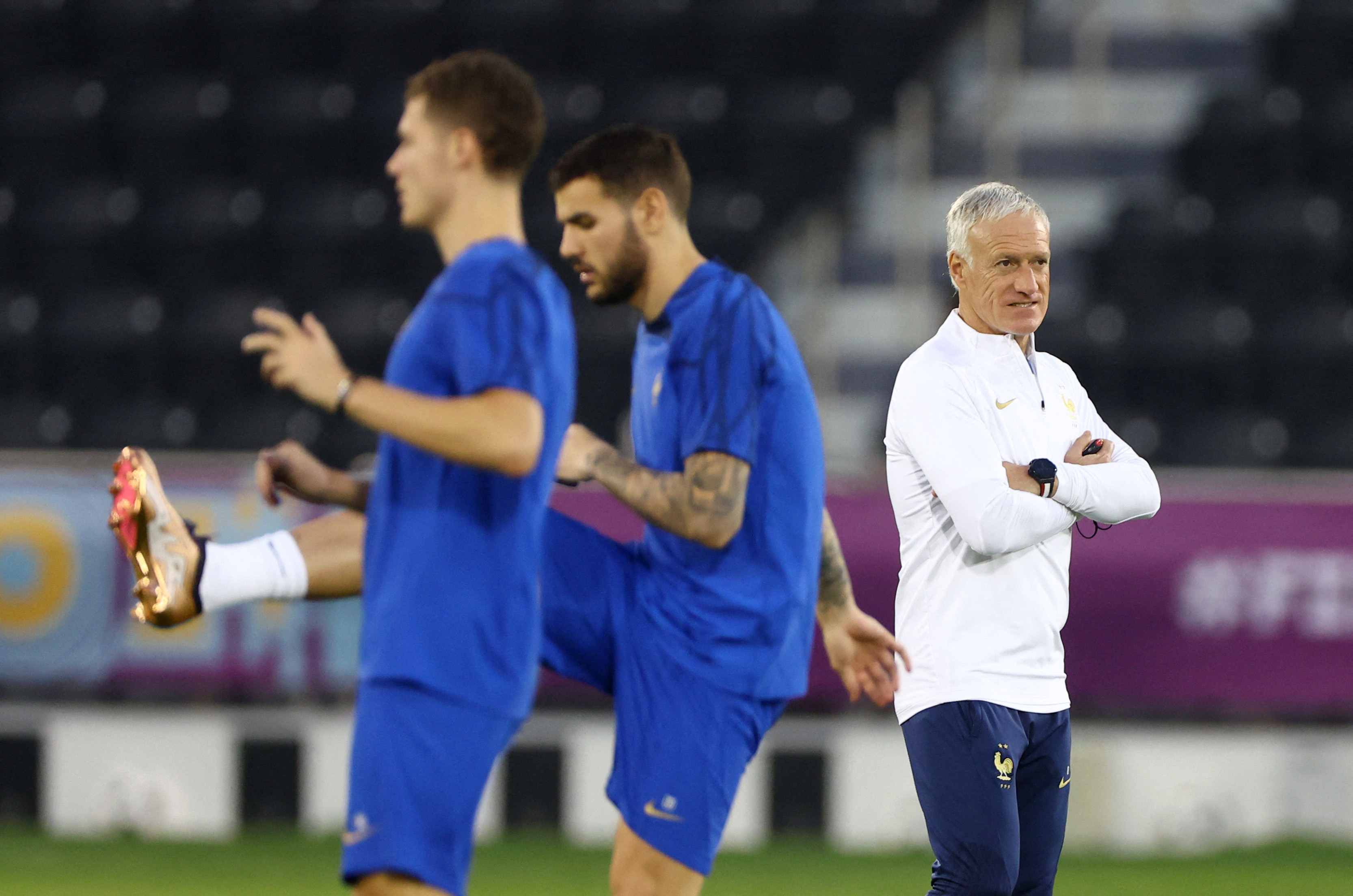 Didier Deschamps had the full squad for training this Saturday (Reuters / Hannah Mckay)