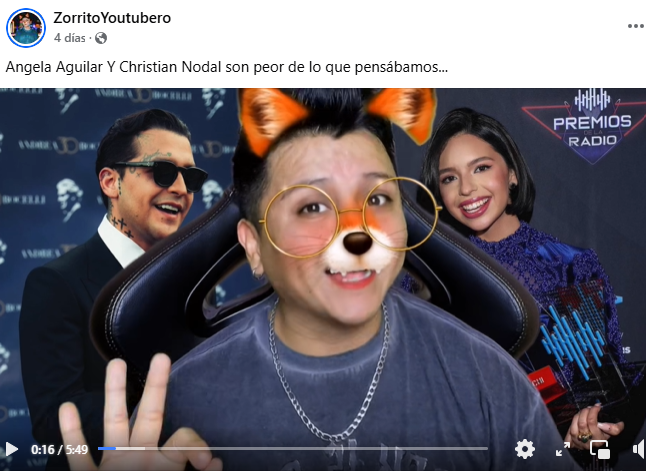 Quién es el 'Zorrito Youtubero', influencer que denunció amenazas de Pepe  Aguilar por polémico video sobre Ángela Aguilar - Infobae