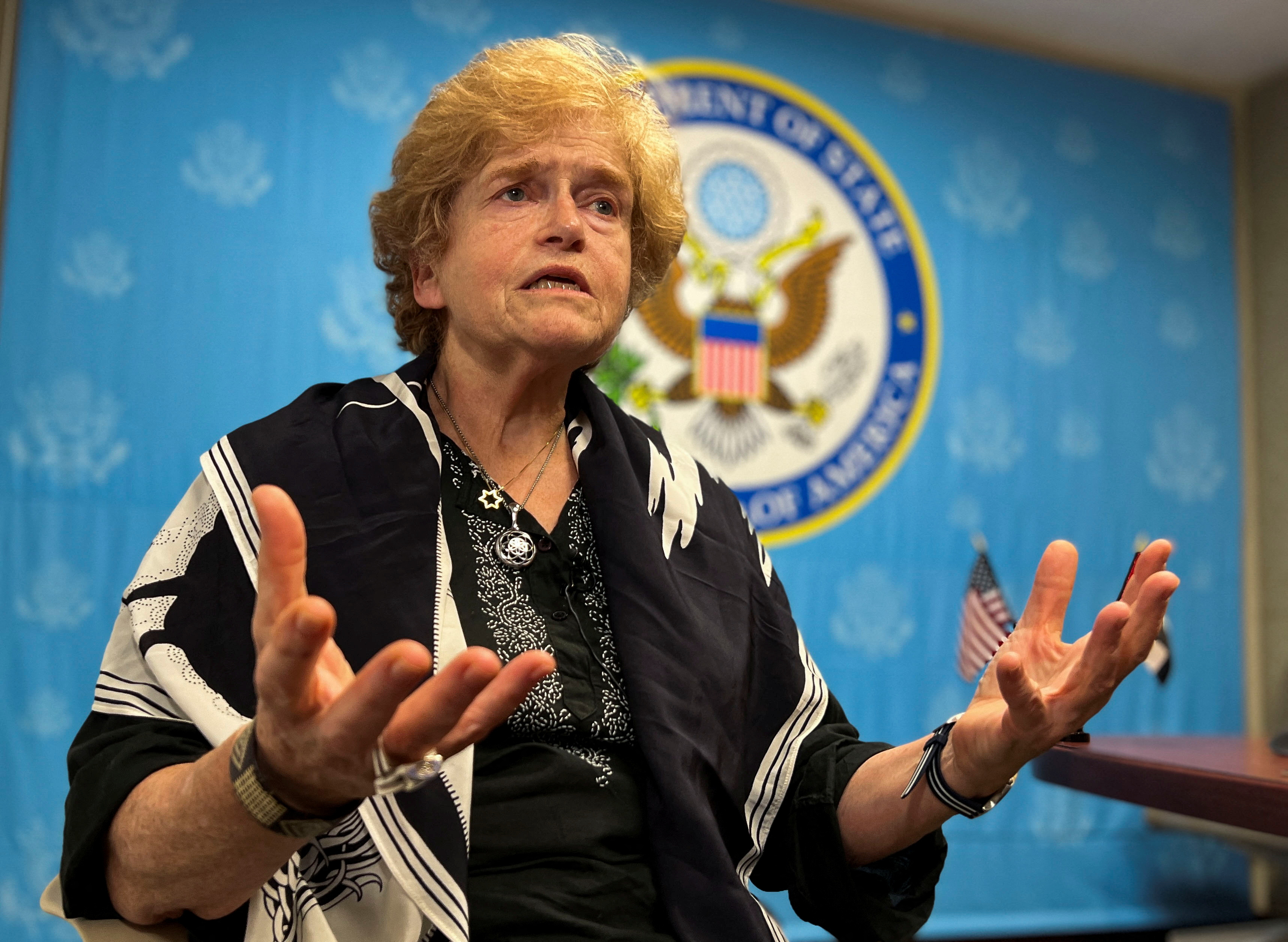 Deborah Lipstadt, la enviada especial de Estados Unidos (REUTERS/Abdel Hadi Ramahi)