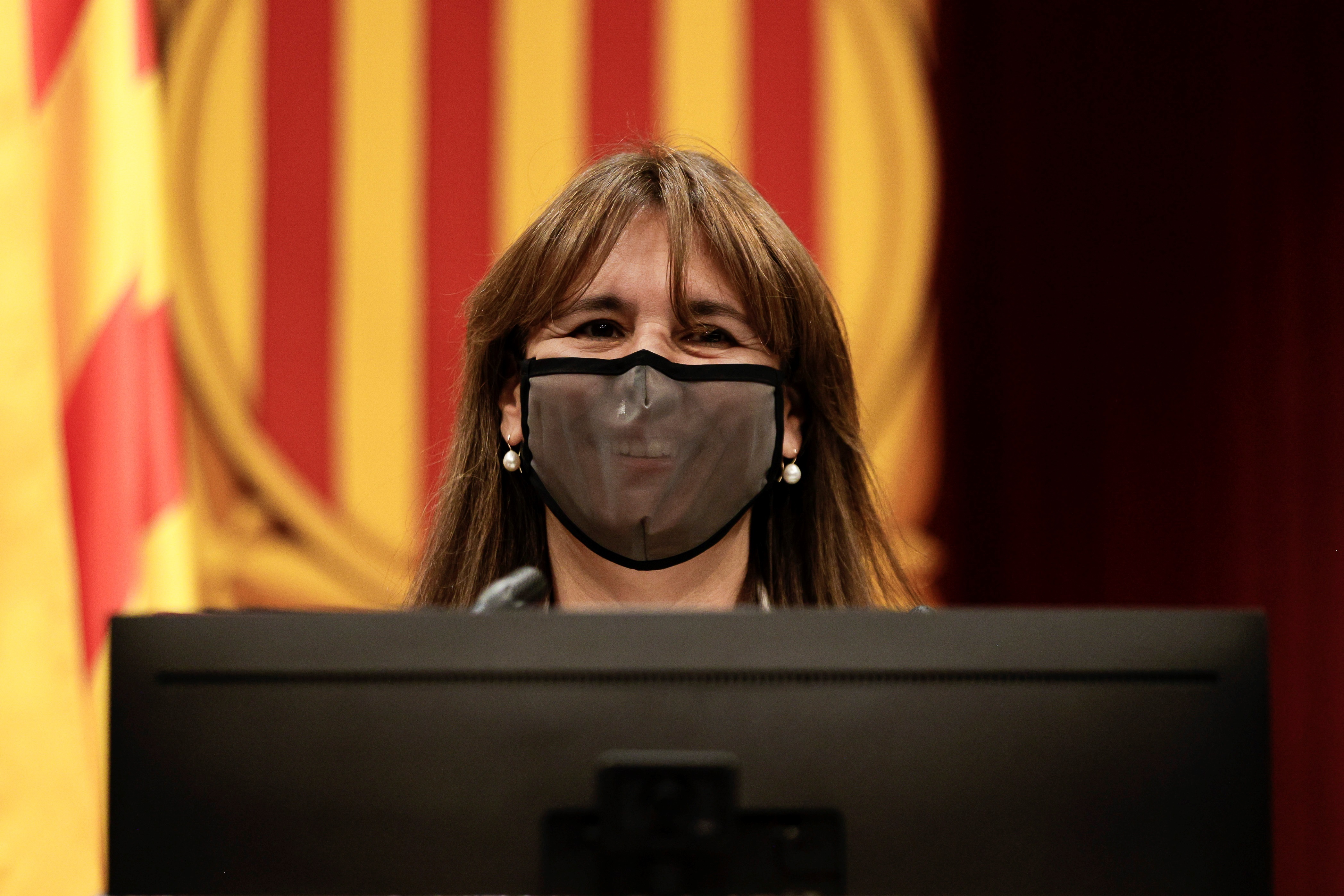 La expresidenta del Parlamento de Cataluña Laura Borràs, en una imagen de archivo. EFE/ Quique García/Archivo
