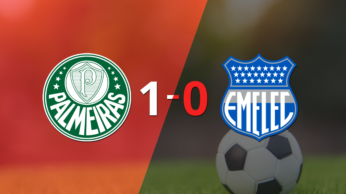 A Palmeiras le alcanzó con un gol para derrotar a Emelec en el estadio Allianz Parque