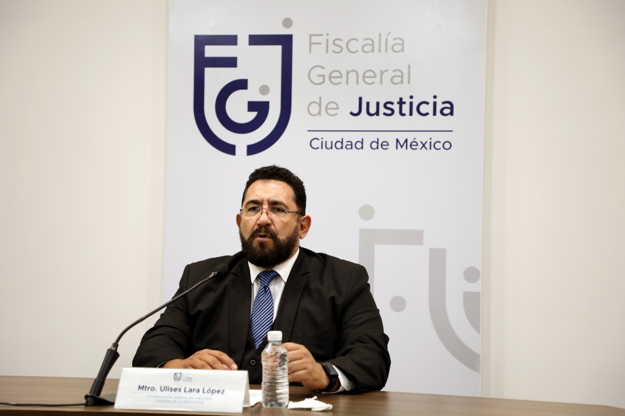 Ulises Lara, vocero de la Fiscalía General de Justicia de la CDMX dio a conocer la información (Foto: FGJ CMDX)