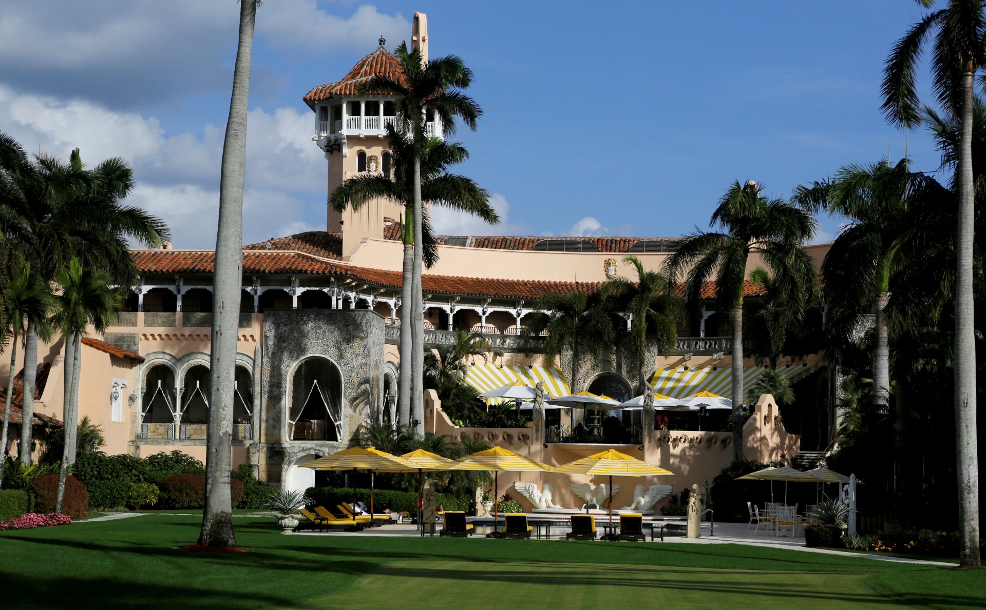 FILE PHOTO: The Mar-a-Lago estate is shown before U.S. President-elect Donald Trump departed with his family in Palm Beach