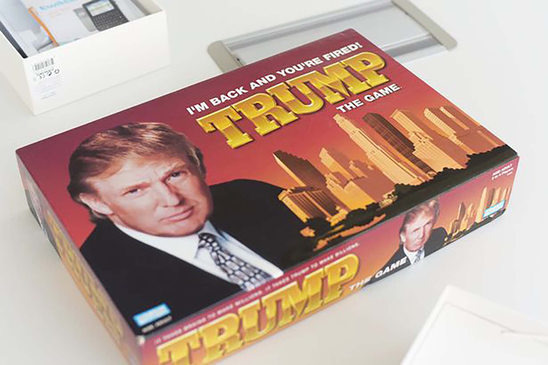 Una caja de Trump: The Game, el juego de mesa fracasó rotundamente