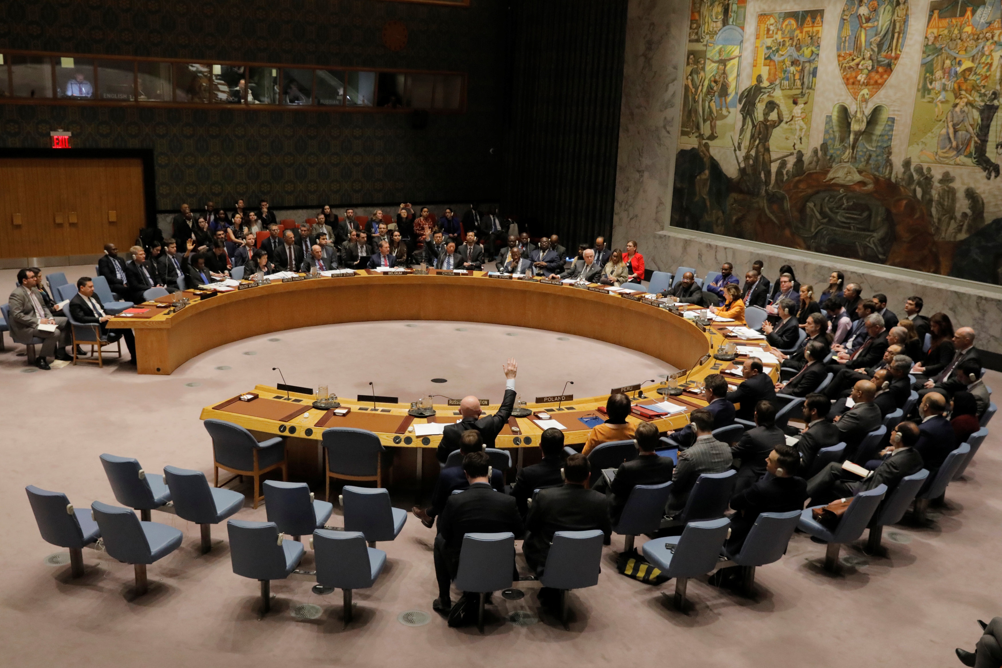 Estados Unidos anunció también este jueves que pidió una reunión del Consejo de Seguridad de la ONU sobre Ucrania (REUTERS/Lucas Jackson)