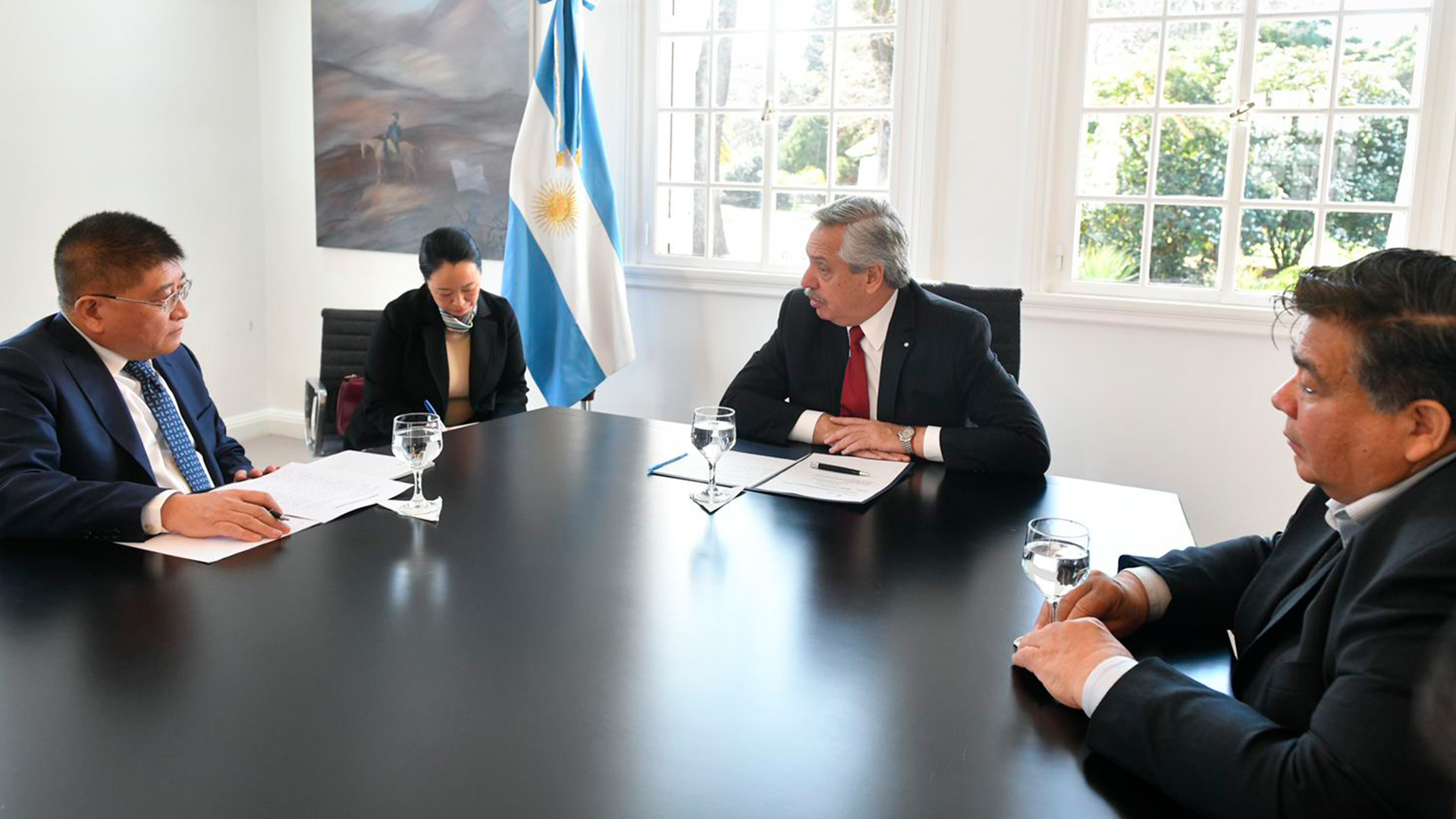 Alberto Fernández mantuvo una reunión con empresarios