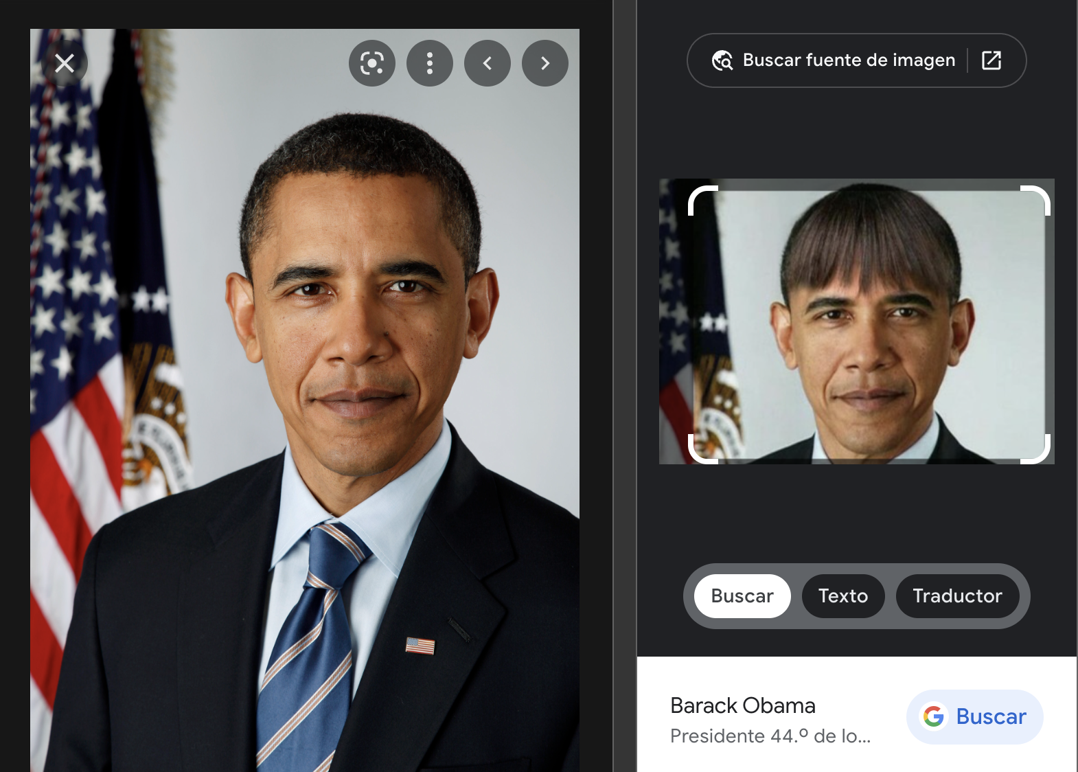 A la izquierda, la foto verdadera que se encontró luego de presionar en 'Buscar foto con Google'. 
A la derecha, la foto falsa' en la cual se hizo la búsqueda. (foto: Google/Jose Arana)