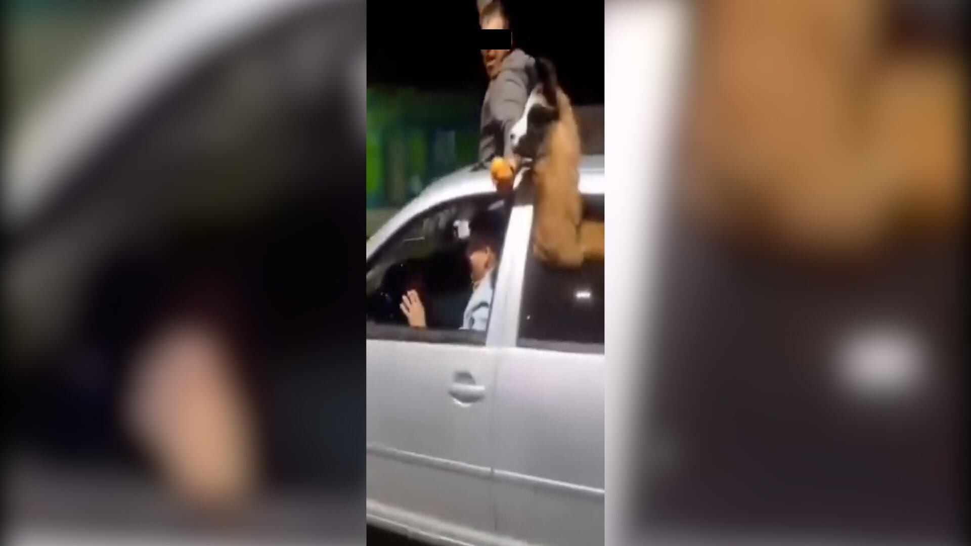 Video: un agente penitenciario de Mendoza sali&oacute; a festejar con una llama en el auto y fue denunciado por maltrato
