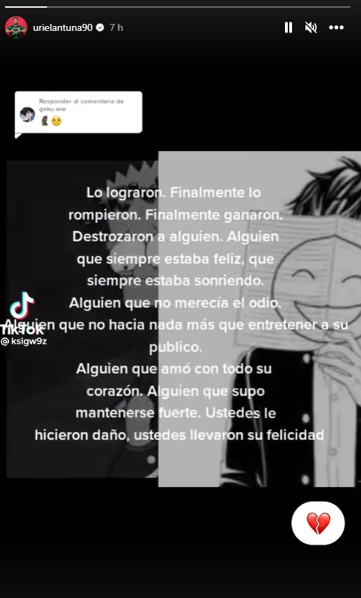 Uriel Antuna y su mensaje en redes sociales por su fichaje fallido (Instagram/ @urielantuna90)