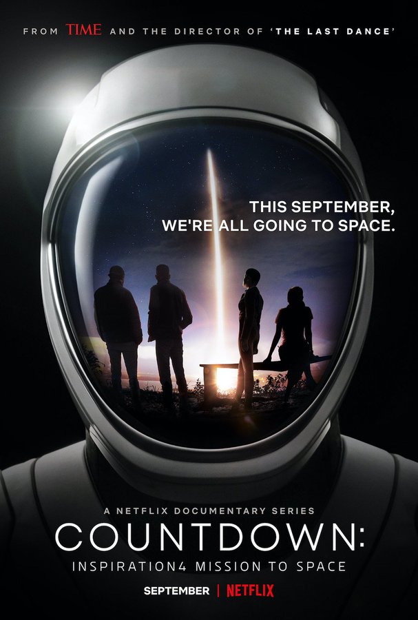 Póster oficial de Countdown: Inspiration4 Misión al espacio. Foto: Netflix