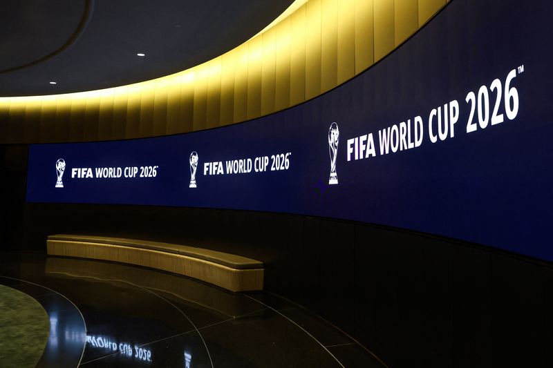 Logotipo de la Copa Mundial de la FIFA 2026. Nueva York, Nueva York, EEUU. 16 de junio de 2022.
CREDITO OBLIGADO USA TODAY/Jessica Alcheh