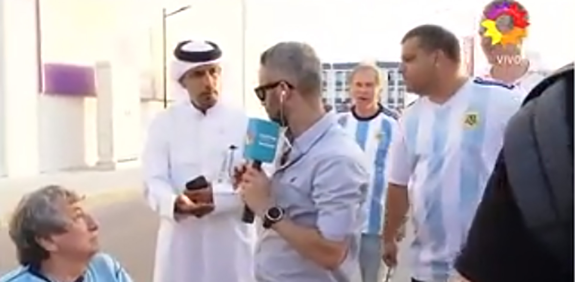 La policía de Qatar interrumpió un móvil de Nosotros a la Mañana