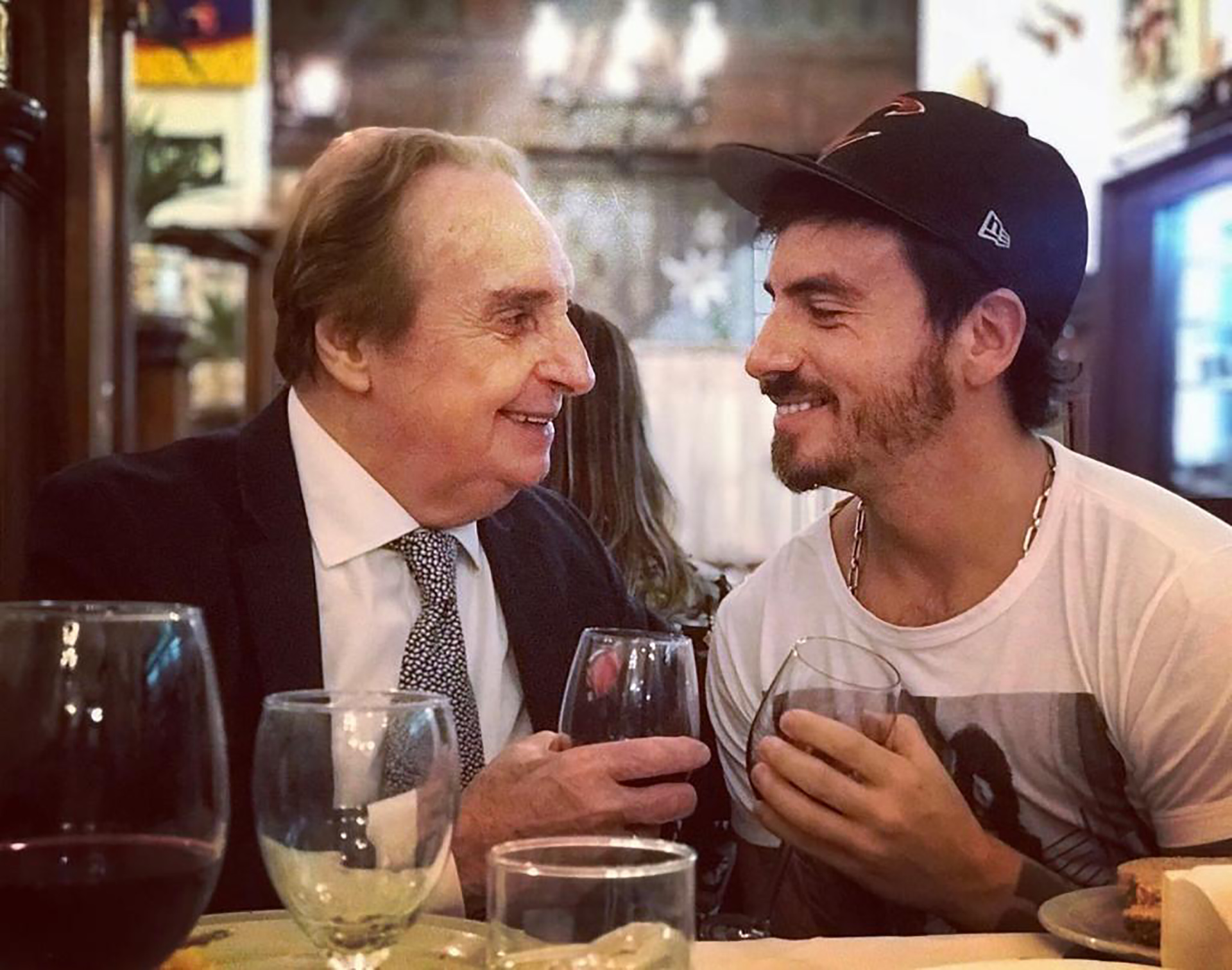 Fede y su padre, Santiago Bal, quien murió en diciembre de 2019