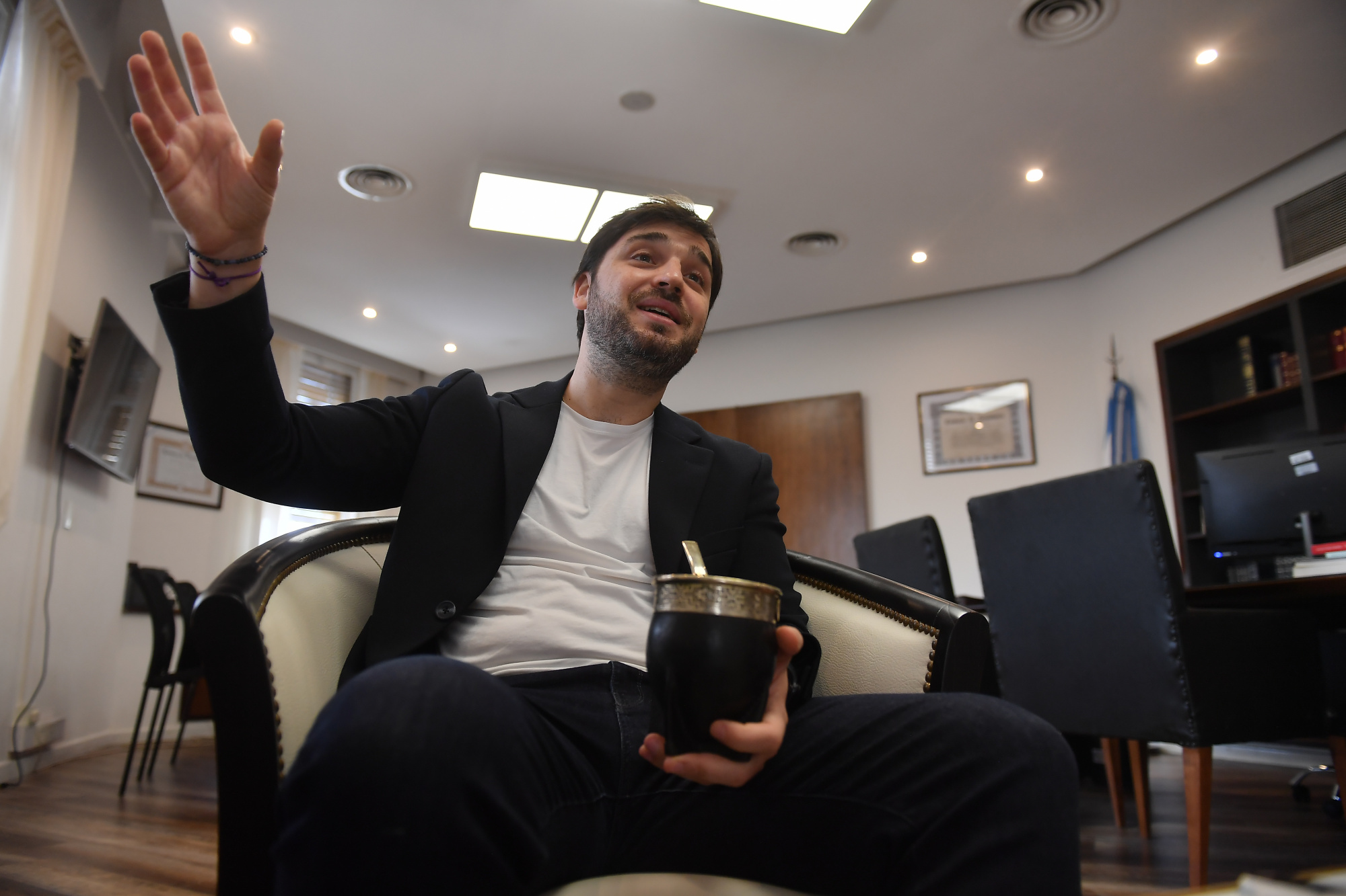 Ignacio Torres: "Si Massa resuelve el descalabro económico de la Argentina hasta yo lo voto. No lo va a hacer (Foto Maximiliano Luna)