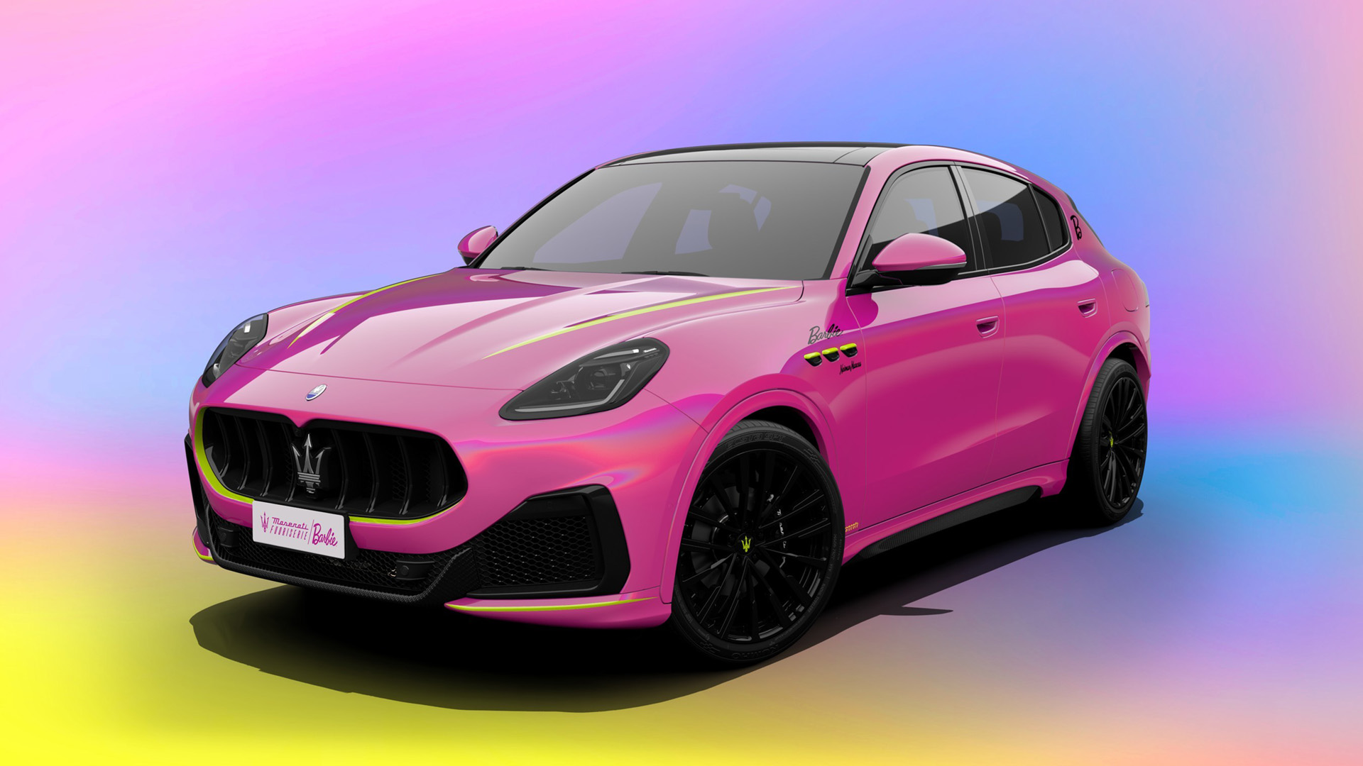 El auto de Barbie, un Maserati personalizado con fines benéficos