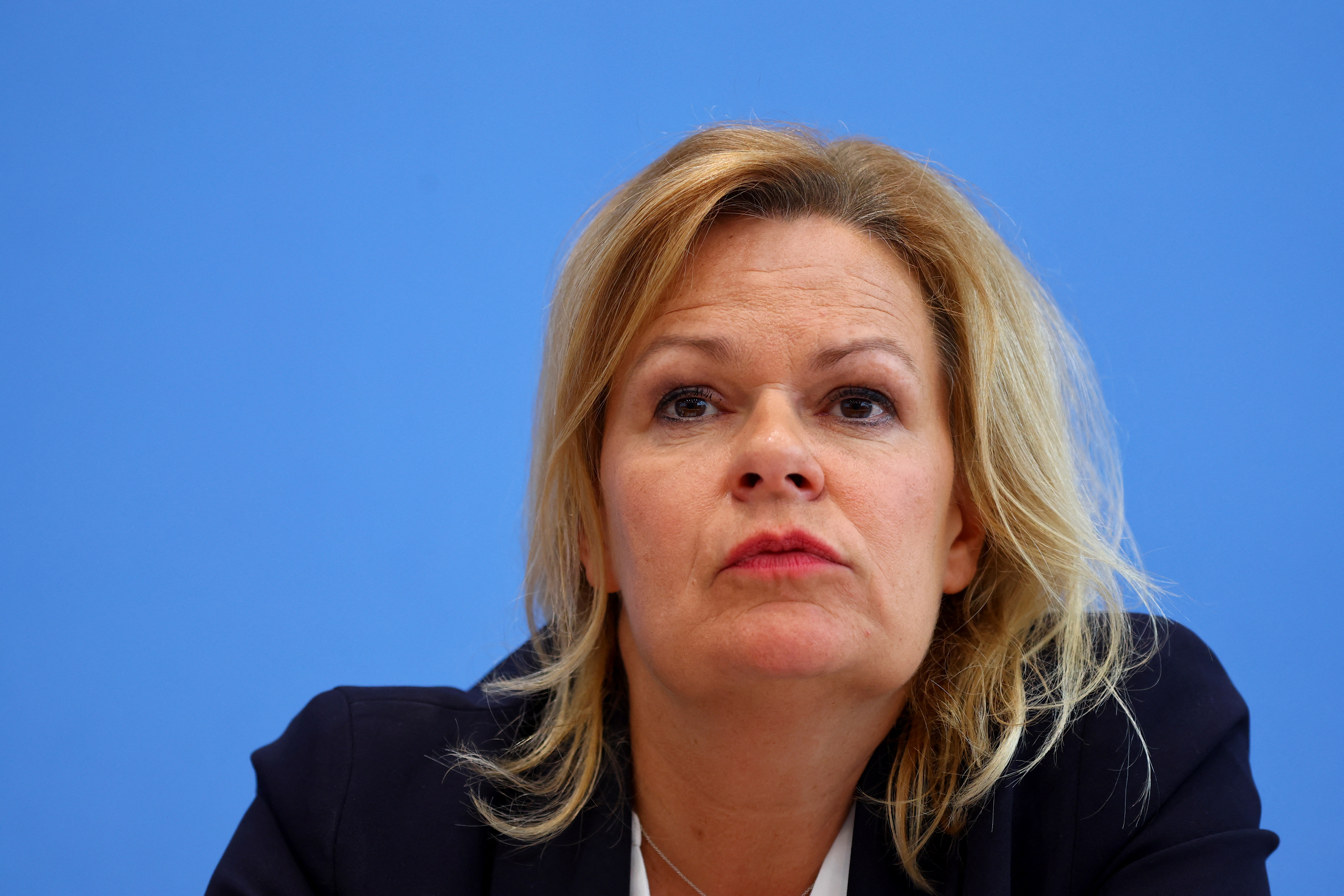La ministra de Interior alemana, Nancy Faeser (Reuters)