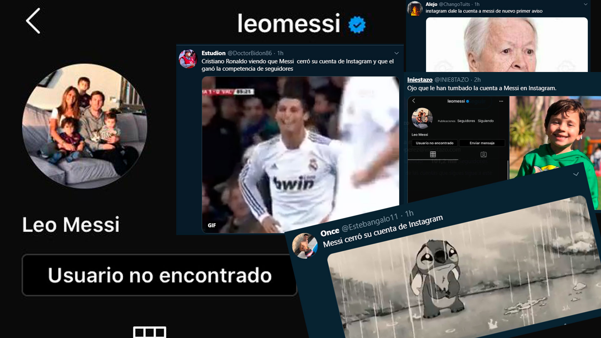 misterio de la cuenta de Instagram de Messi: desapareció momentáneamente explotaron los memes y las teorías más ¿fue Mateo? - Infobae