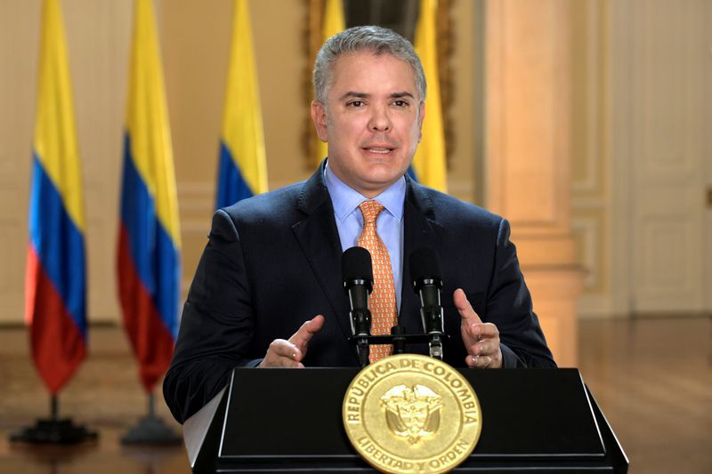Imagen de archivo del presidente de Colombia, Iván Duque (Reuters)