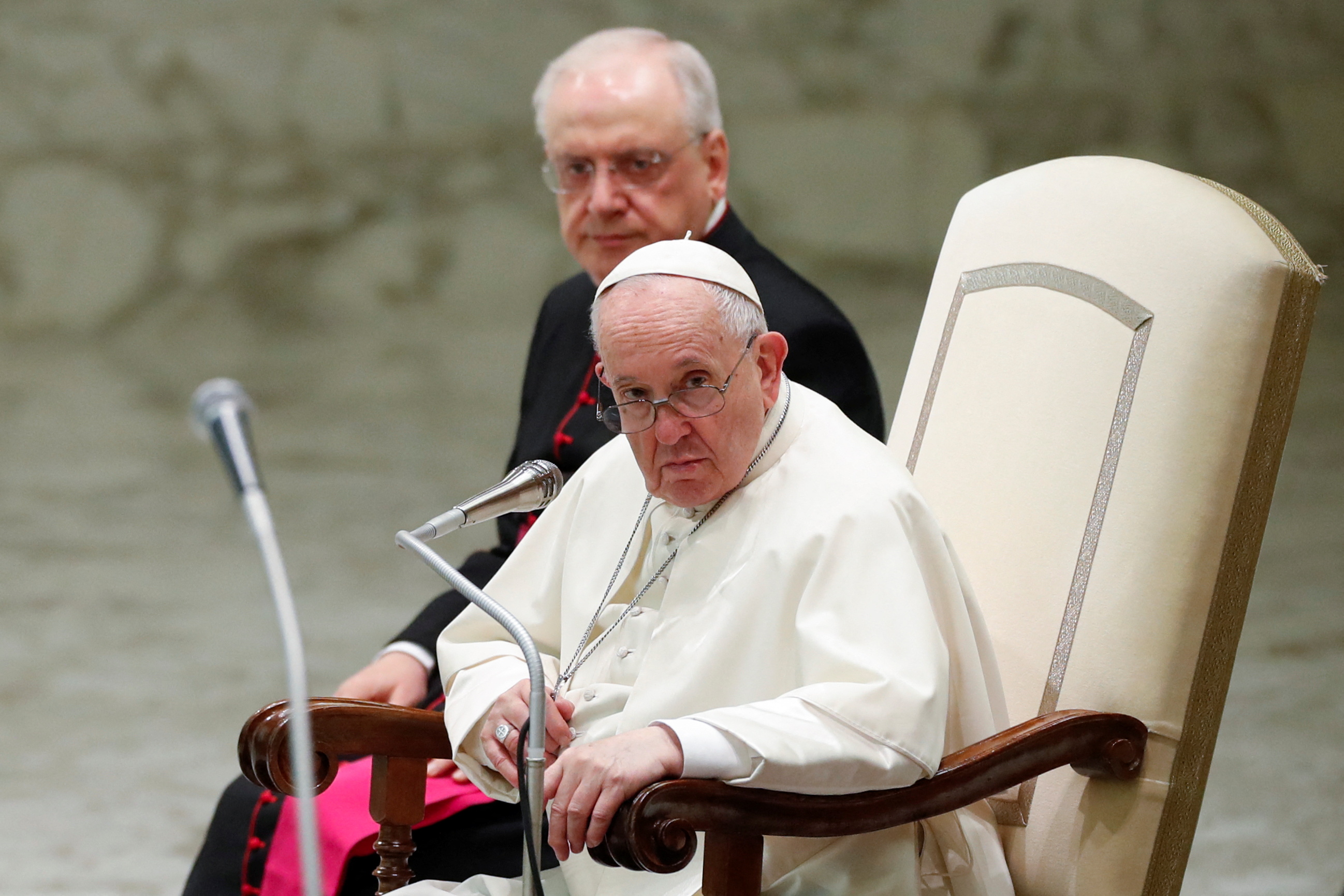 El papa Francisco durante la audiencia general semanal en el Vaticano, el 26 de enero de 2022. REUTERS/Remo Casilli