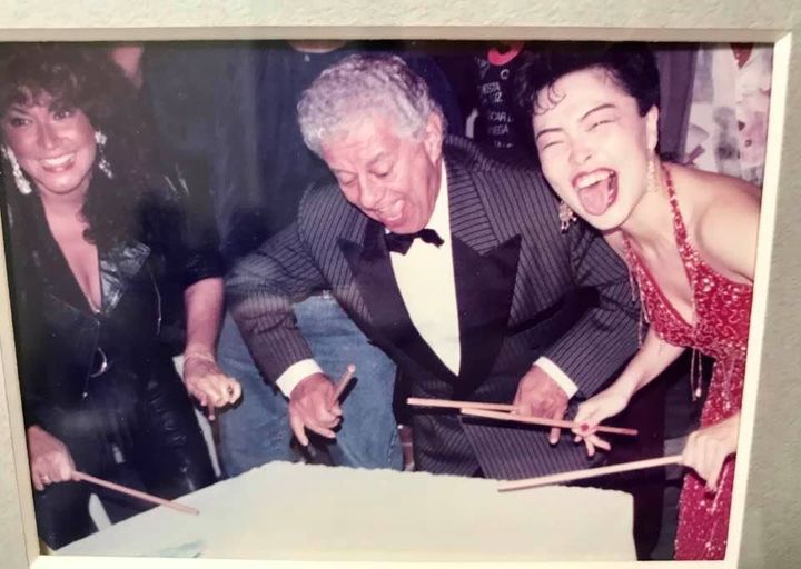 Nora Suzuki con uno de sus grandes ídolos, el 
