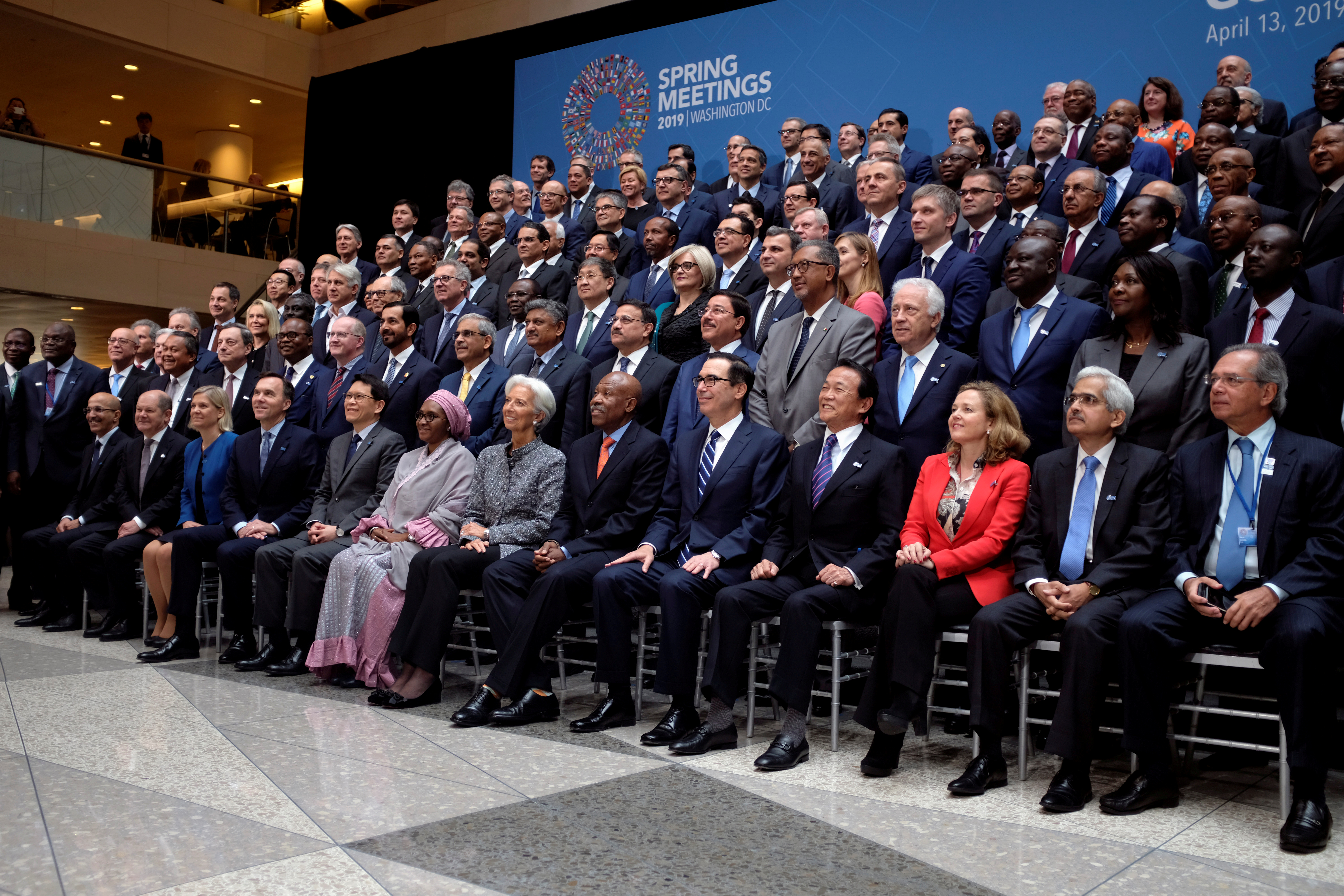 La última reunión de primavera del FMI presencial fue en 2019, cuando la directora gerente aún era Christine Lagarde. REUTERS/James Lawler Duggan/File Photo