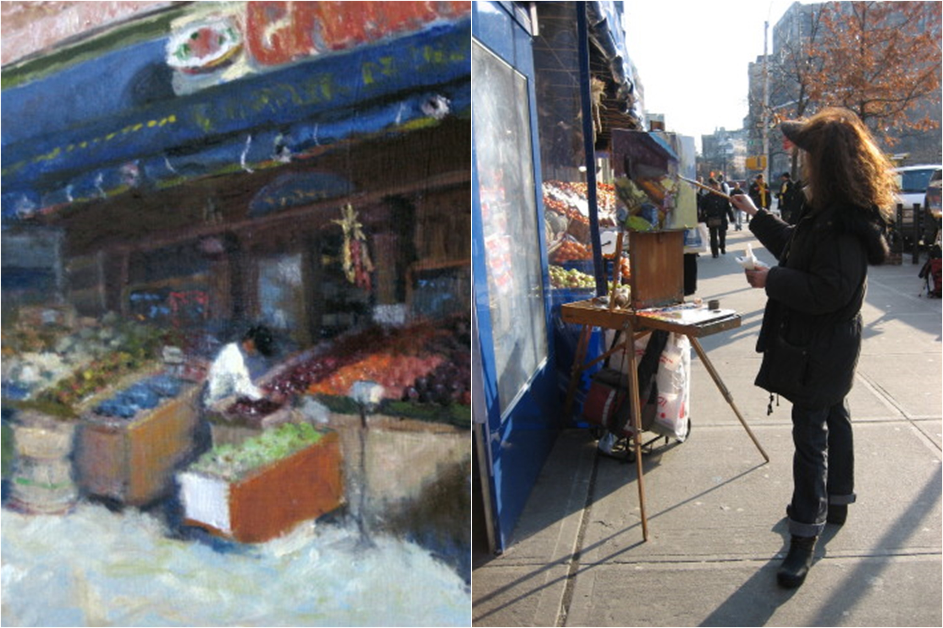 Jane Rosenberg también hace pintura de estudio y al aire libre, retratando principalmente las calles y hechos cotidianos de Manhattan. Foto:  janerosenbergart.com