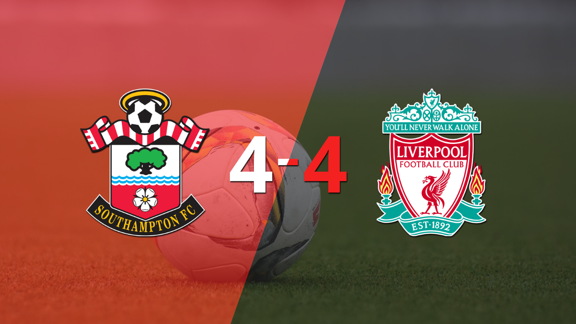 Con doblete de Diogo Jota, Liverpool sacó el empate ante Southampton