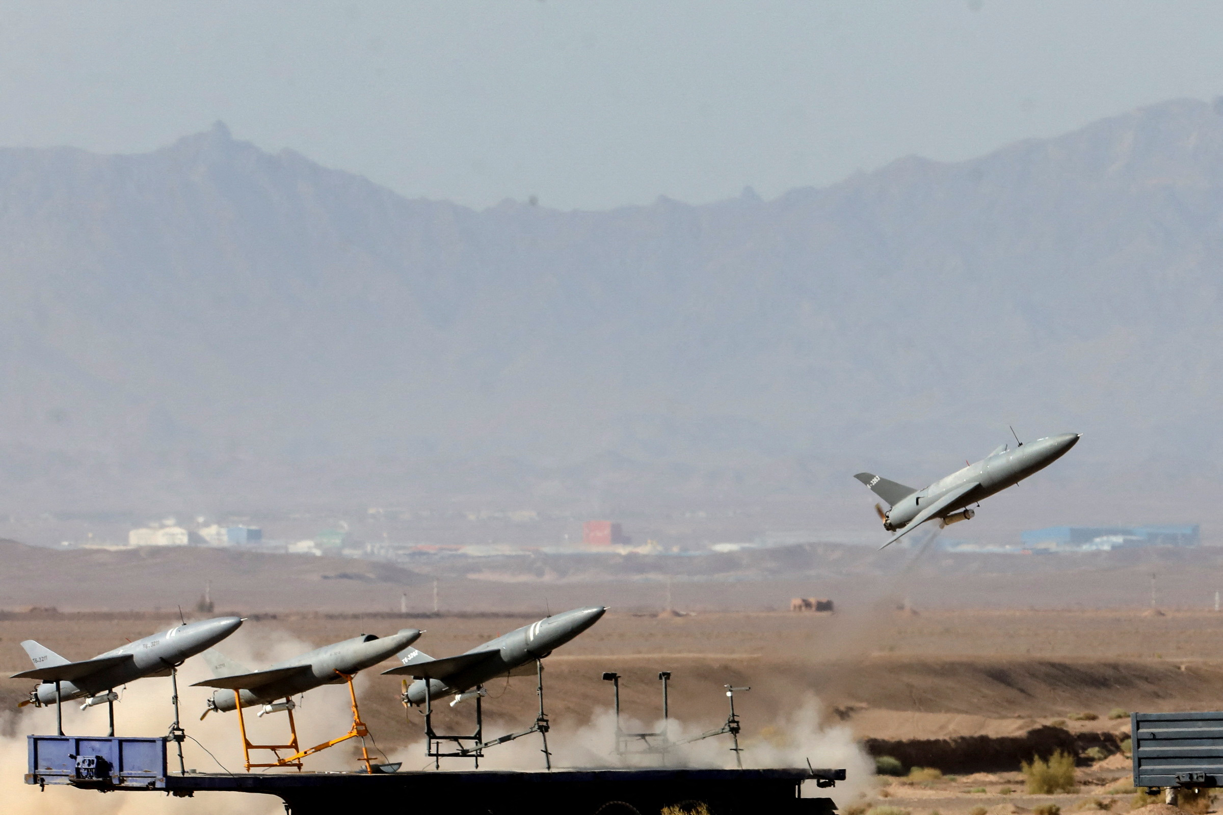 Israel destruyó una planta de fabricación de drones iraníes en Siria (West Asia News Agency/Handout via REUTERS)