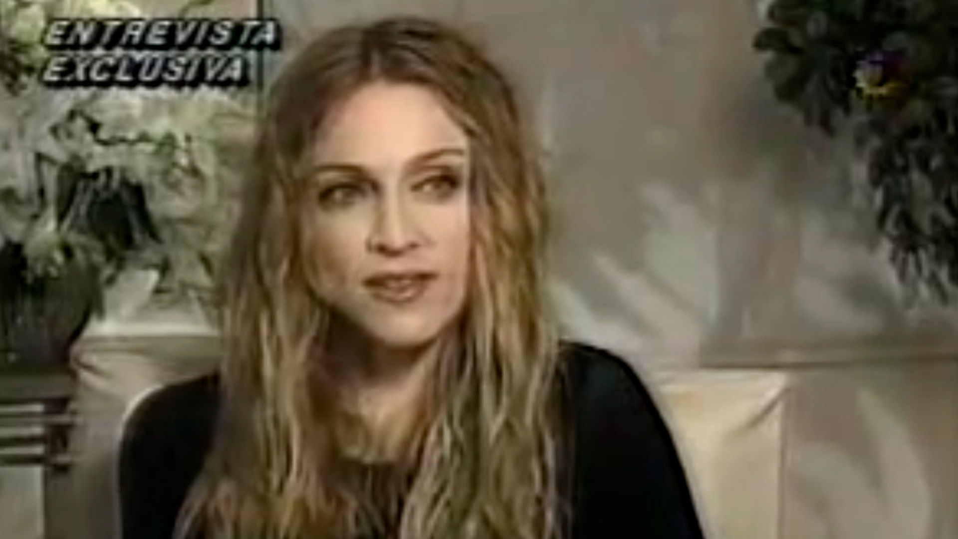 Madonna durante una de las entrevistas que le realizó Marley