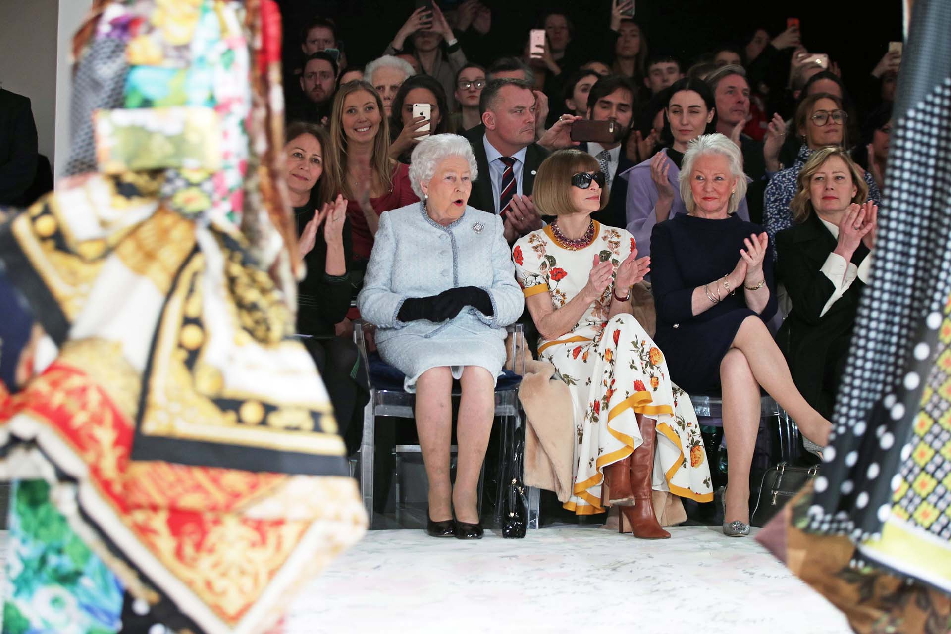 En 2018, compartió la primera fila del London Fashion Week con Anna Wintour, Caroline Rush (British Fashion Council) y la diseñadora real, Angela Kelly 