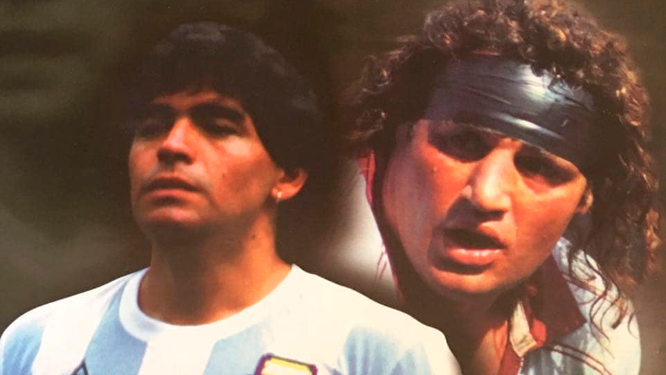 Junto a Maradona: una de las imágenes que Dengra compartió hace tiempo en sus redes sociales