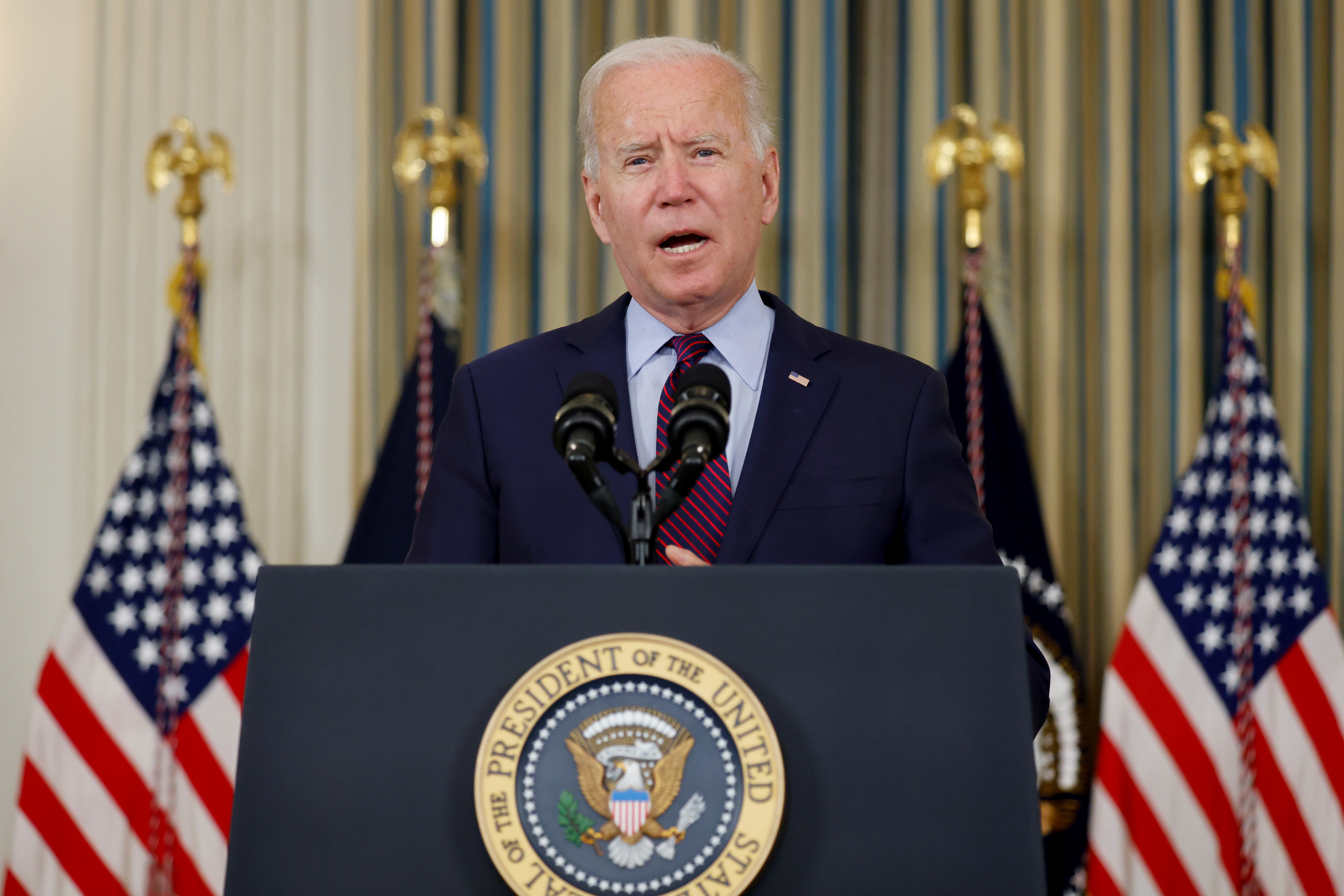 Joe Biden en un discurso en la Casa Blanca (Foto: Reuters)