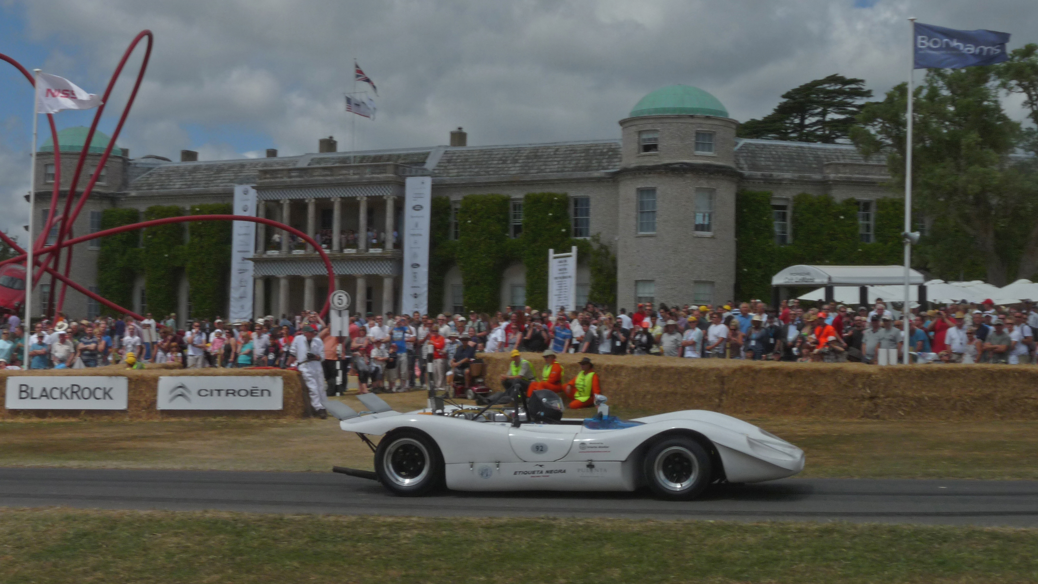 The Berta LR restored at the 2010 Goodwood Festival. It was invited for the 40th anniversary of its debut (Goodwood Festival Press)