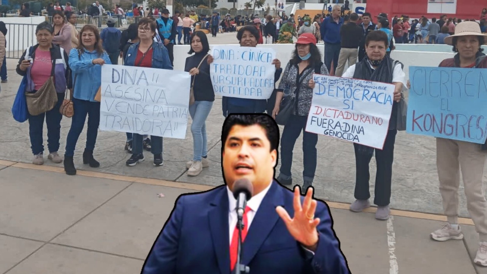 Ministro de Trabajo se retiró de actividad en San Juan de Miraflores por protestas contra Dina Boluarte