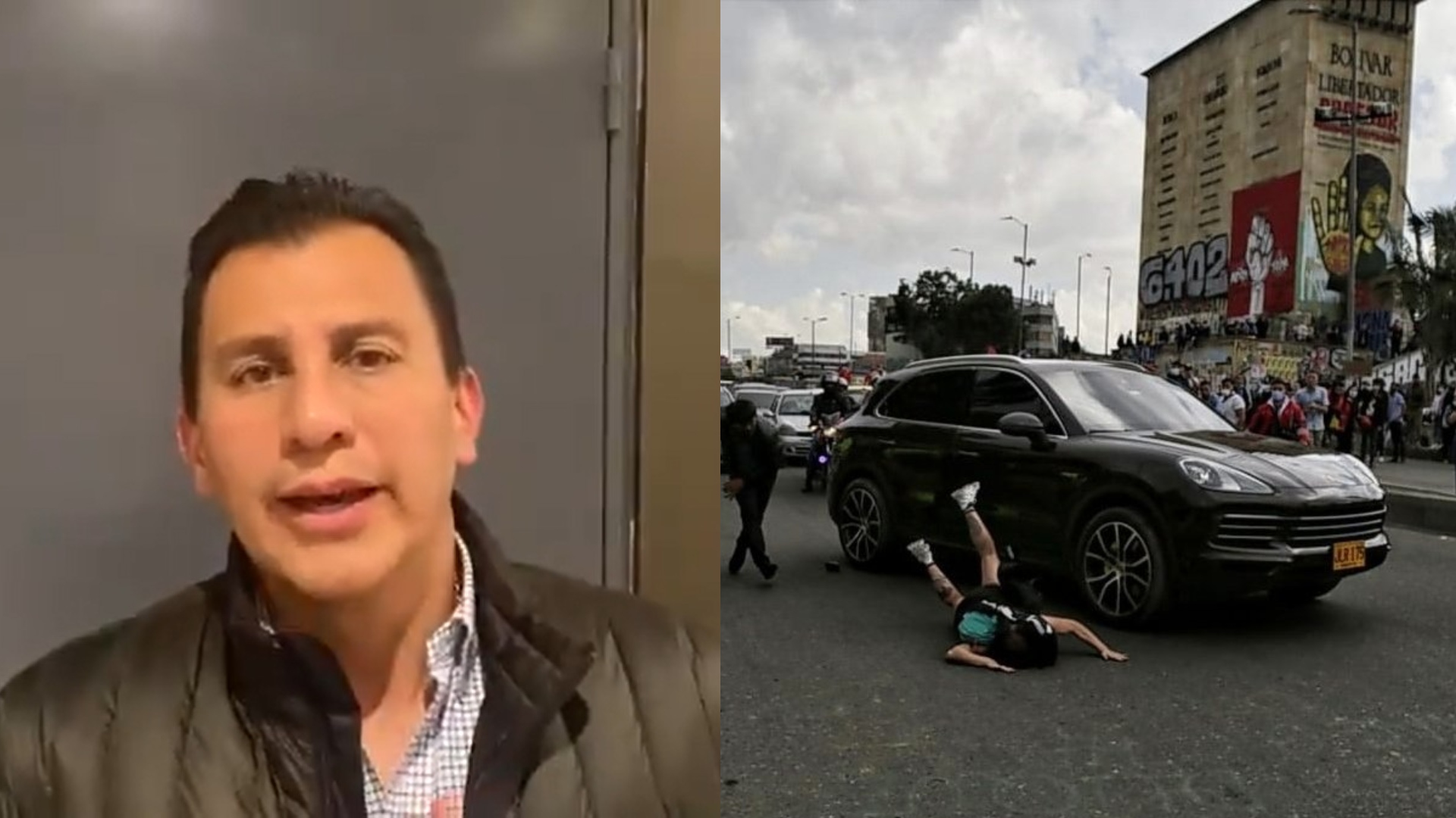 “Los colombianos de bien estamos mamados”: dueño de la camioneta Porsche que arrolló a manifestante en Bogotá