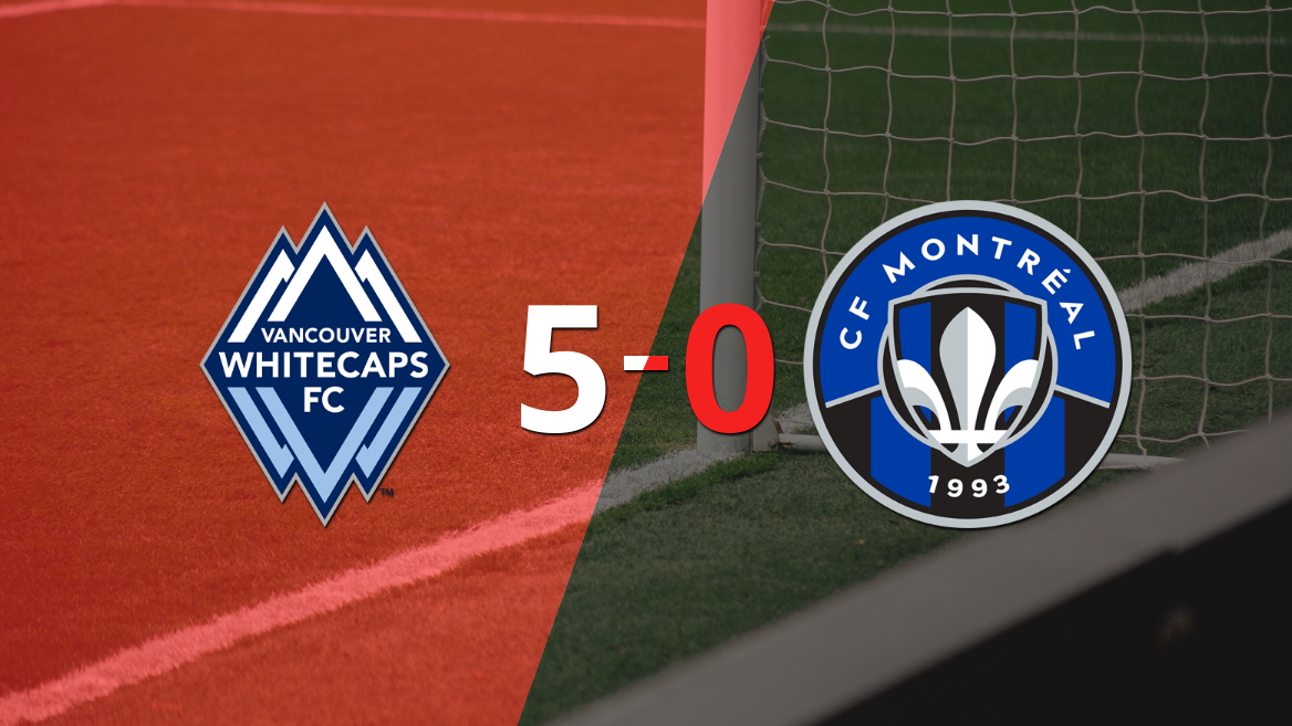 Vancouver Whitecaps FC goleó 5-0 a CF Montréal con doblete de Simon Becher