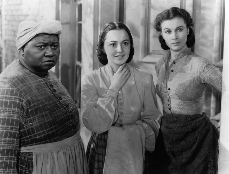 Hattie McDaniel, Olivia de Havilland y Vivien Leigh en "Gone with the Wind" 