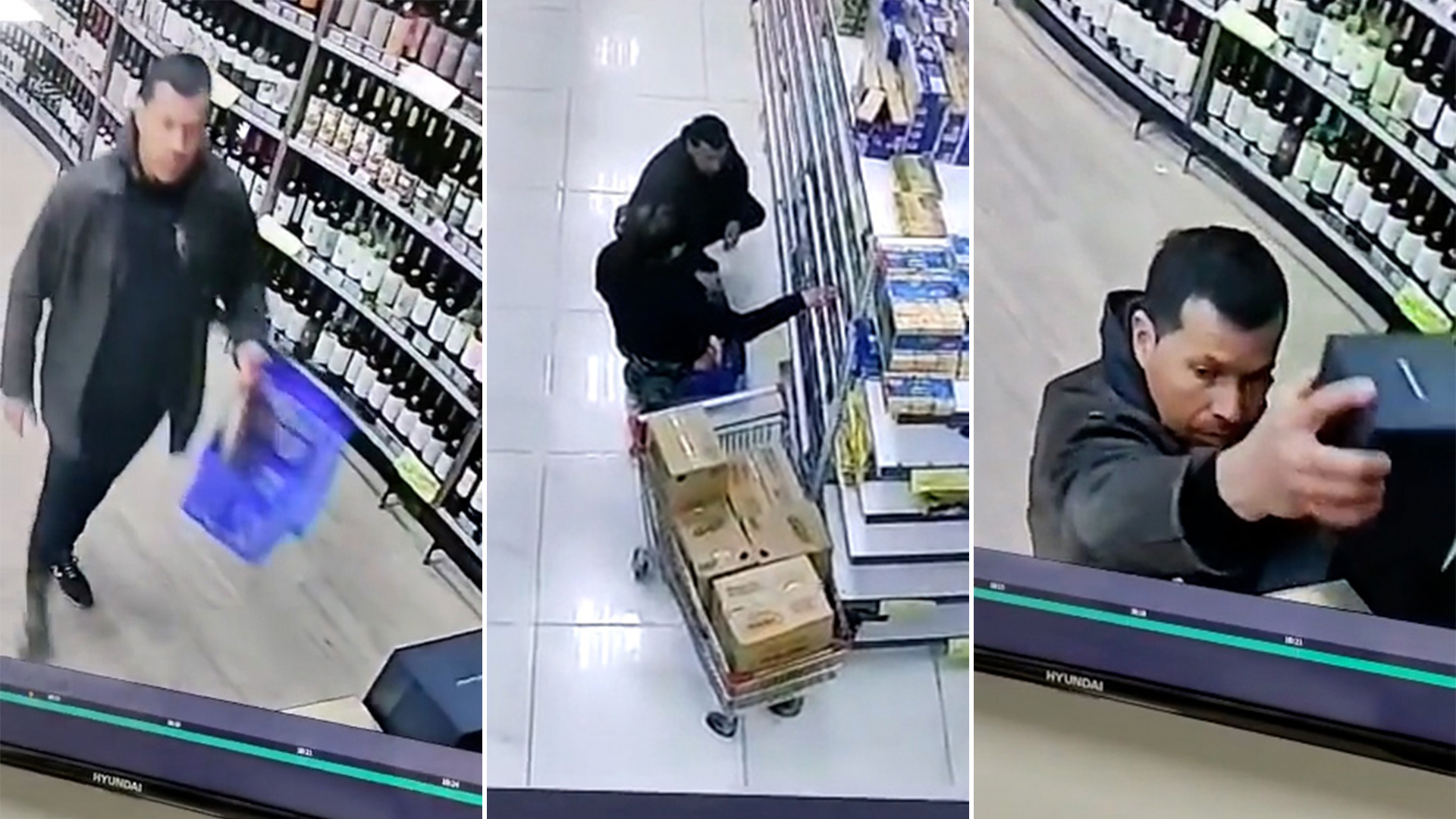 Un jefe del Servicio Penitenciario Bonaerense fue filmado robando una botella de whisky en un supermercado