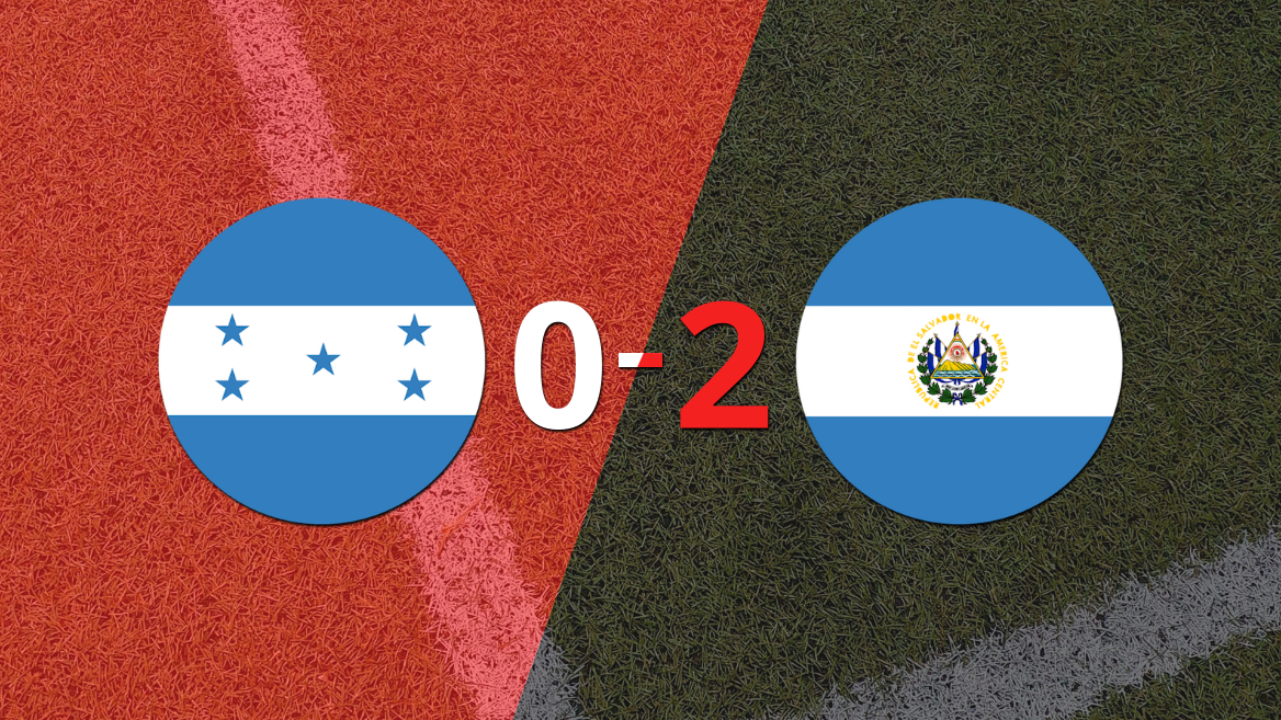 Con dos tantos, El Salvador derrotó a Honduras en su casa