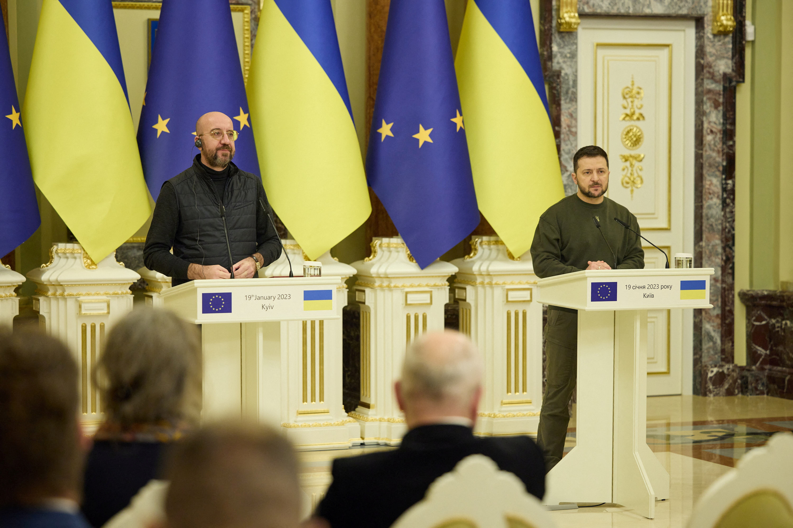 El próximo jueves, funcionarios ucranianos sostendrán una reunión de “consultas intergubernamentales” con la Comisión Europea (Ejecutivo de la UE), de acuerdo con lo informado por Shmygal. (REUTERS)