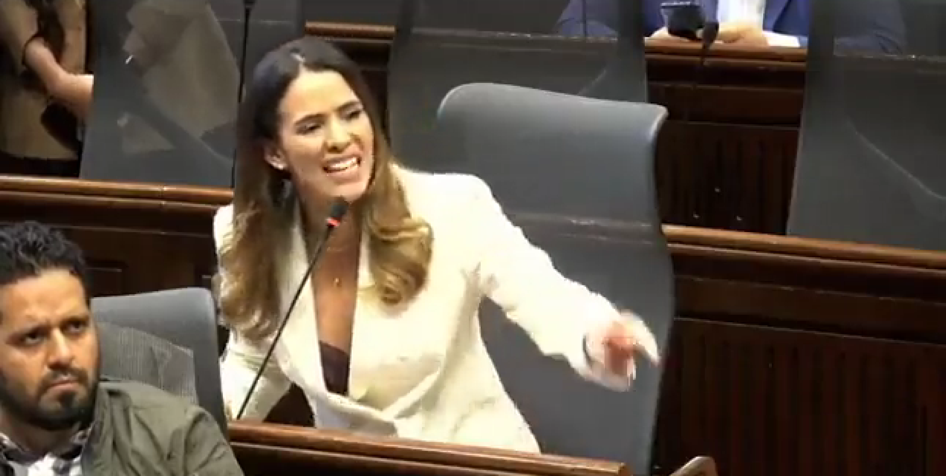 María Fernanda Carrascal en el debate a la reforma laboral. Captura de pantalla Cámara de Representantes