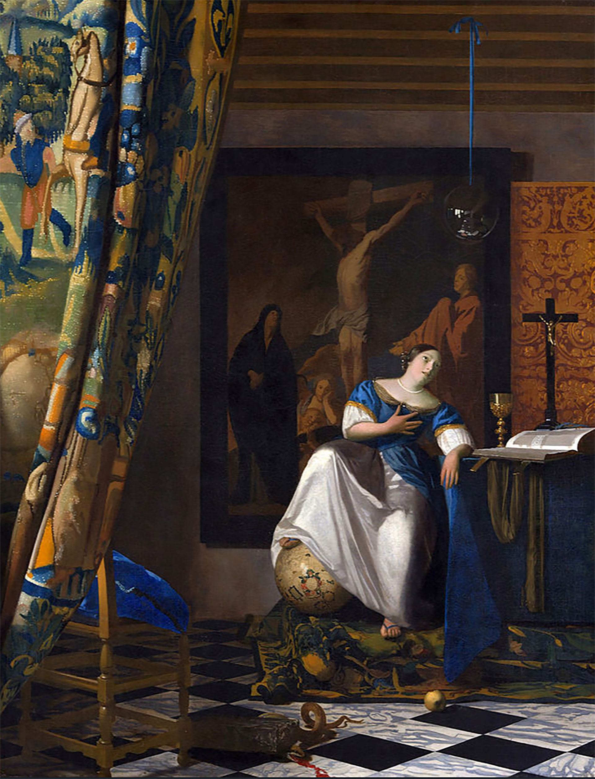 "The Allegory of the Catholic Faith"by Johannes Vermeer