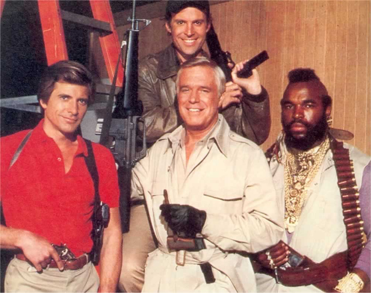 One of the protagonists of squad a along with george peppard, mr. T, dirk benedict and dwight schultz